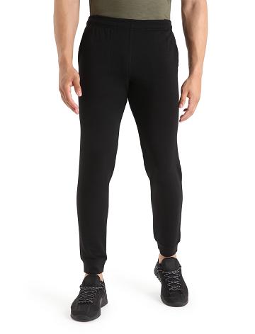 Black Men's Icebreaker Merino Shifter Pants | USA 1115LISH